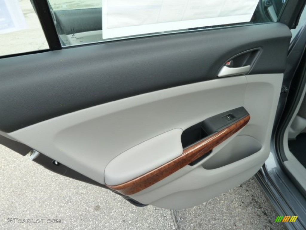 2012 Honda Accord EX V6 Sedan Gray Door Panel Photo #54604493