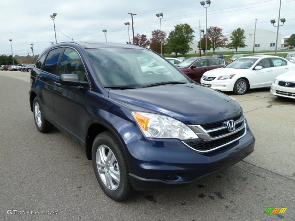 2011 CR-V EX 4WD - Royal Blue Pearl / Gray photo #7