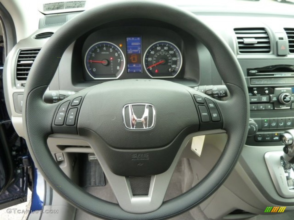 2011 Honda CR-V EX 4WD Gray Steering Wheel Photo #54604703
