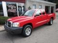 2005 Flame Red Dodge Dakota ST Club Cab 4x4  photo #1