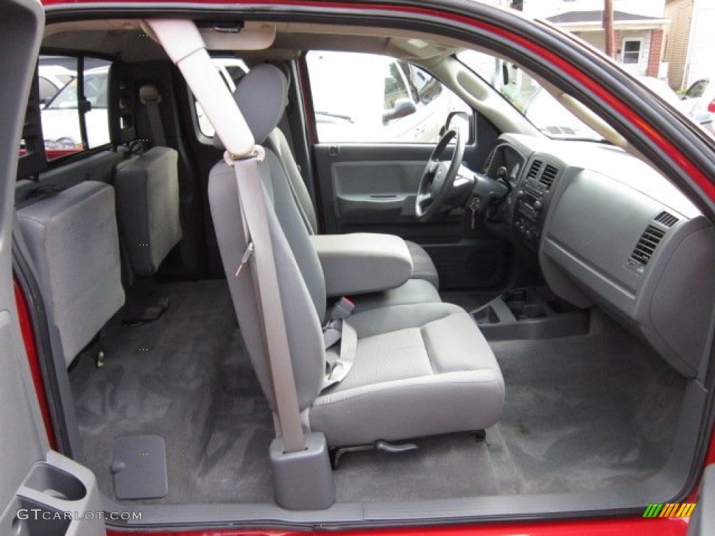 Medium Slate Gray Interior 2005 Dodge Dakota ST Club Cab 4x4 Photo #54604949