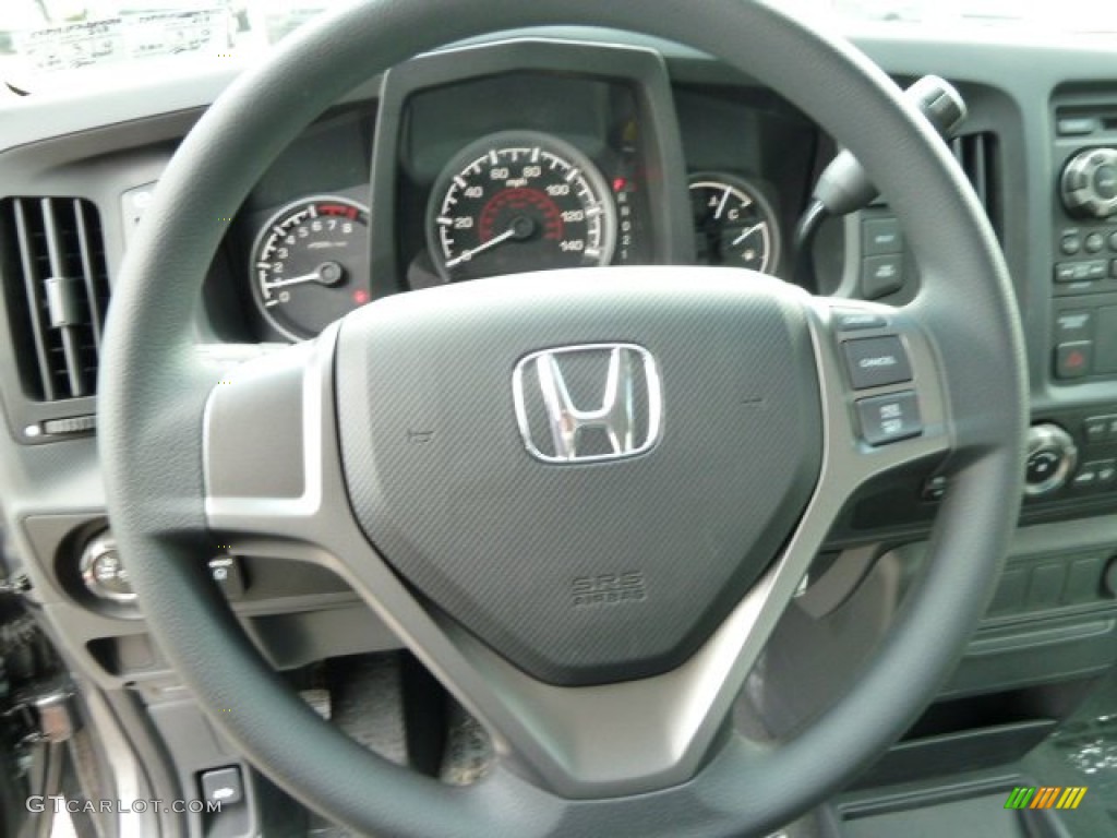 2011 Honda Ridgeline RT Black Steering Wheel Photo #54605033