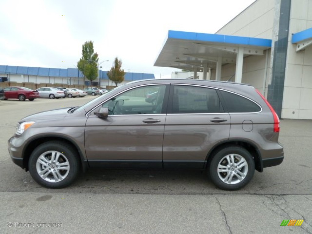 2011 CR-V EX-L 4WD - Urban Titanium Metallic / Black photo #2