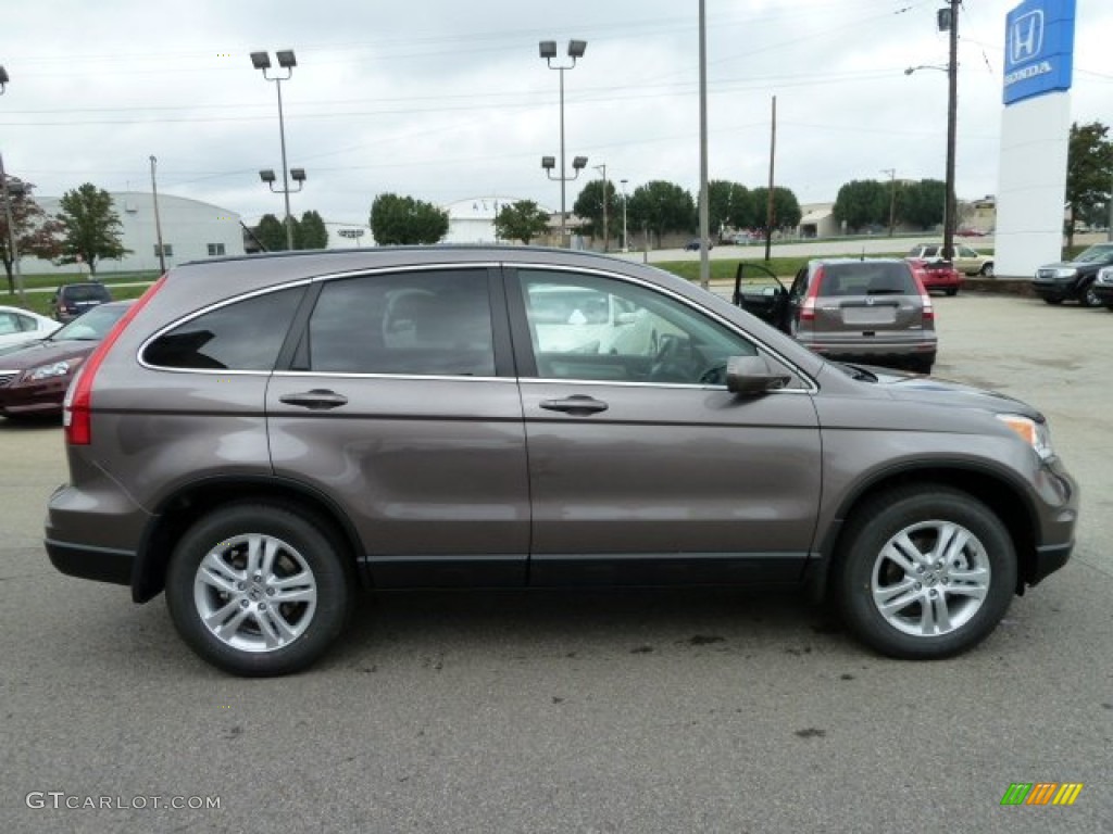 2011 CR-V EX-L 4WD - Urban Titanium Metallic / Black photo #6