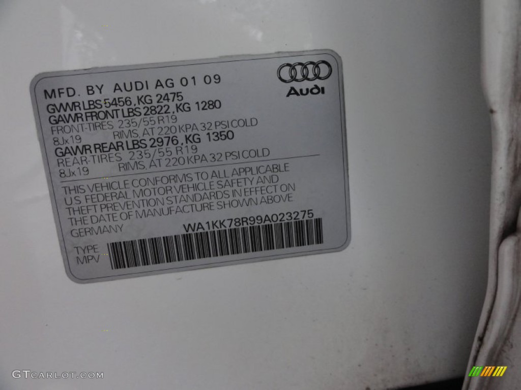 2009 Q5 3.2 Premium quattro - Ibis White / Black photo #44