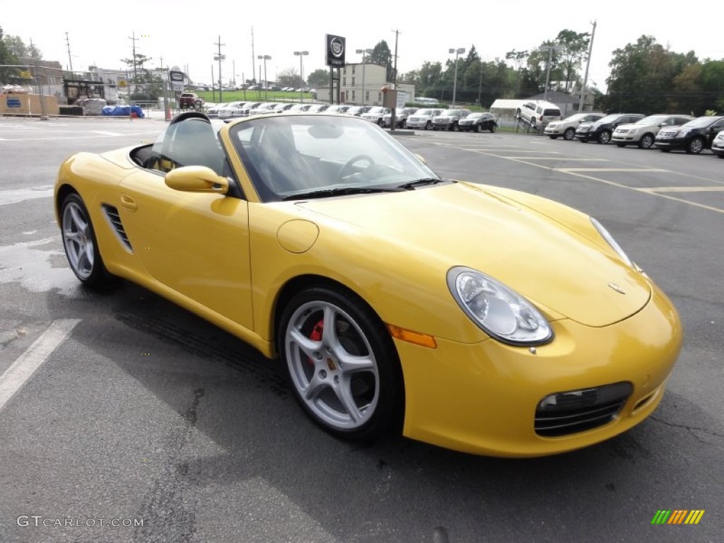 Speed Yellow 2006 Porsche Boxster S Exterior Photo #54605949
