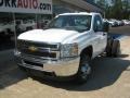 Summit White - Silverado 3500HD WT Regular Cab 4x4 Chassis Photo No. 1