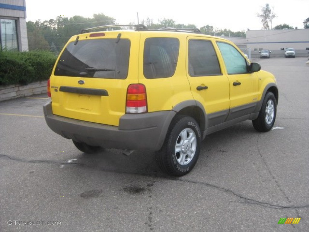 2001 Escape XLT V6 - Chrome Yellow Metallic / Medium Graphite Grey photo #6