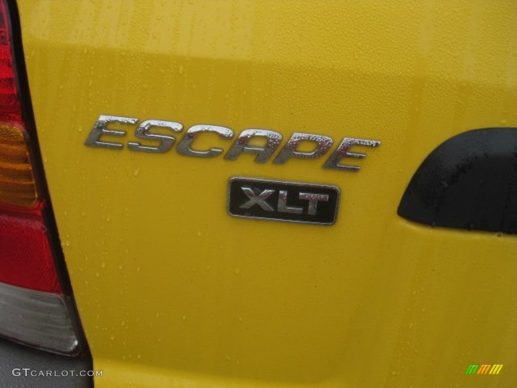 2001 Escape XLT V6 - Chrome Yellow Metallic / Medium Graphite Grey photo #18