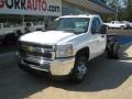 Summit White 2011 Chevrolet Silverado 3500HD Regular Cab 4x4 Chassis