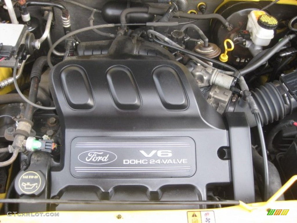 2001 Escape XLT V6 - Chrome Yellow Metallic / Medium Graphite Grey photo #31
