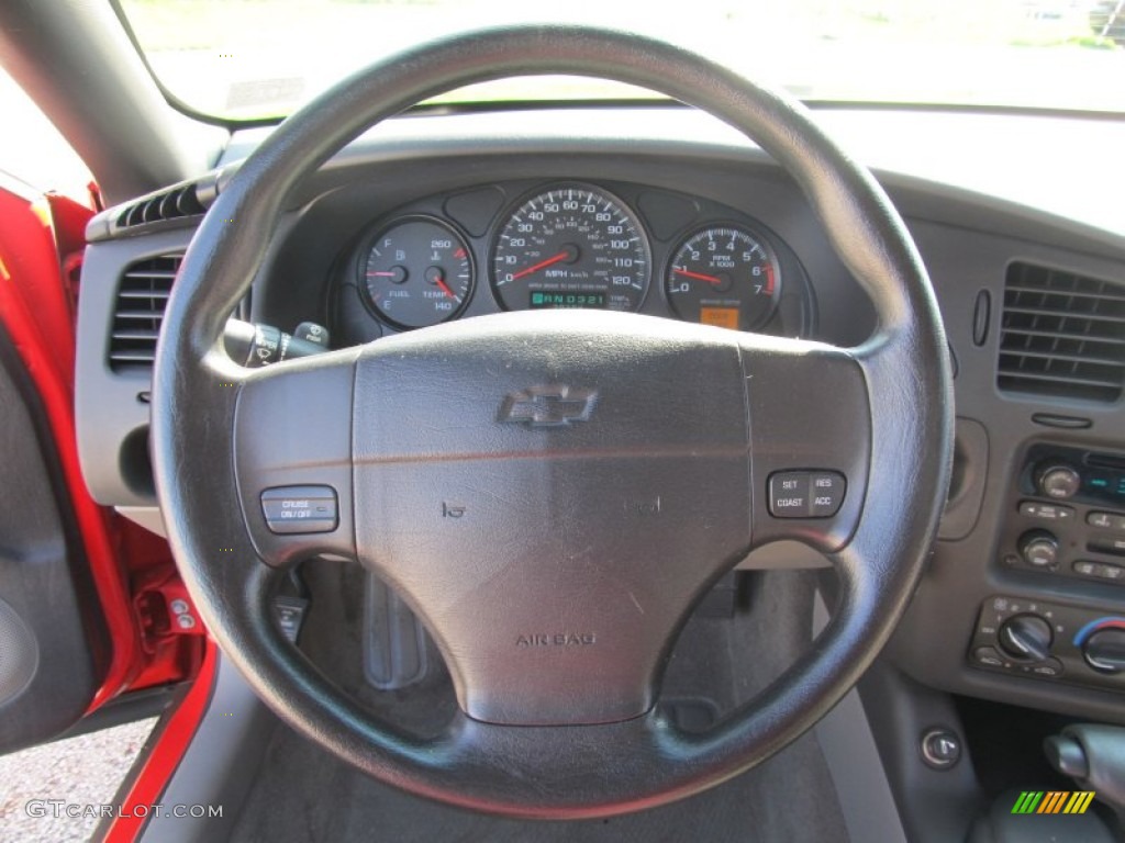 2000 Chevrolet Monte Carlo LS Dark Pewter Steering Wheel Photo #54609162