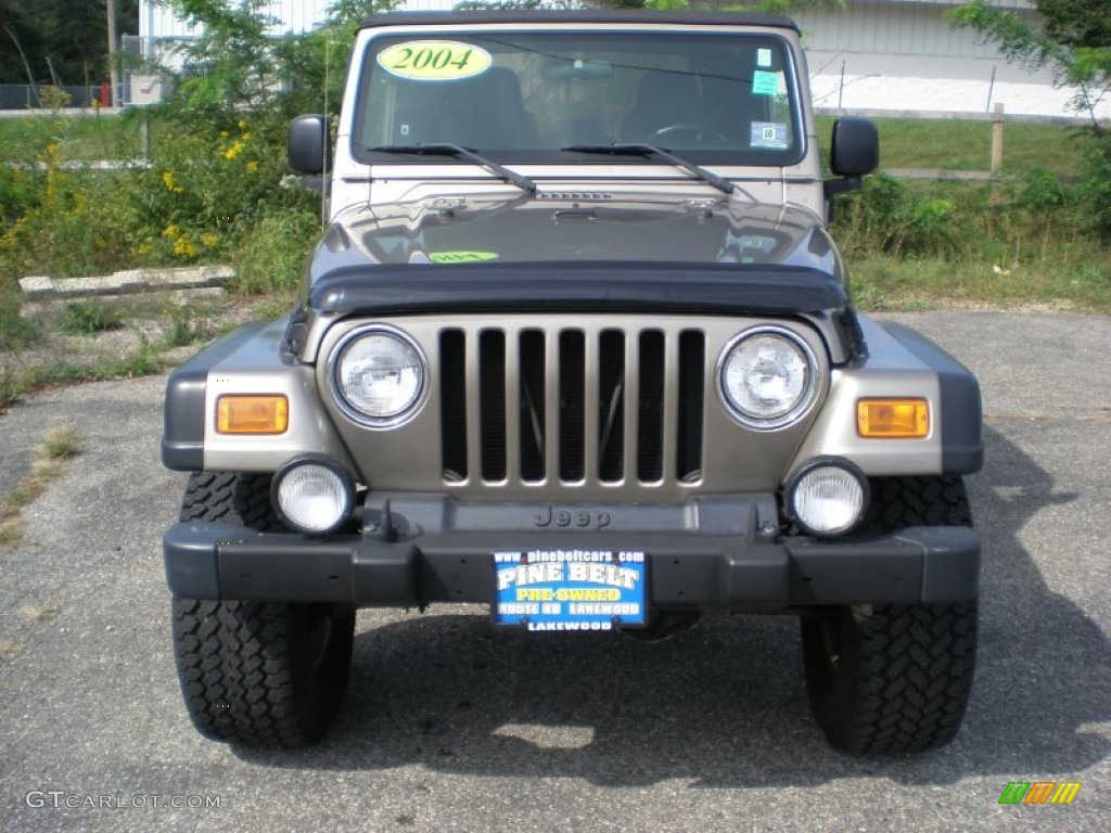 2004 Wrangler Rubicon 4x4 - Light Khaki Metallic / Khaki photo #2