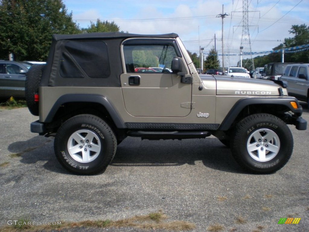 2004 Wrangler Rubicon 4x4 - Light Khaki Metallic / Khaki photo #4
