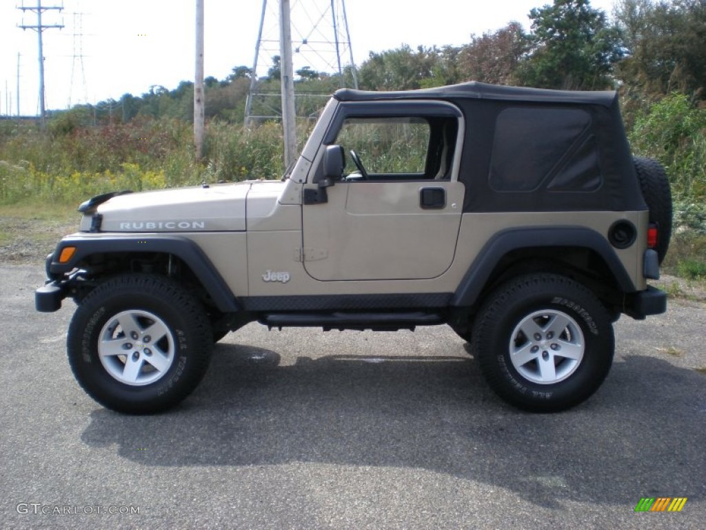 2004 Wrangler Rubicon 4x4 - Light Khaki Metallic / Khaki photo #8