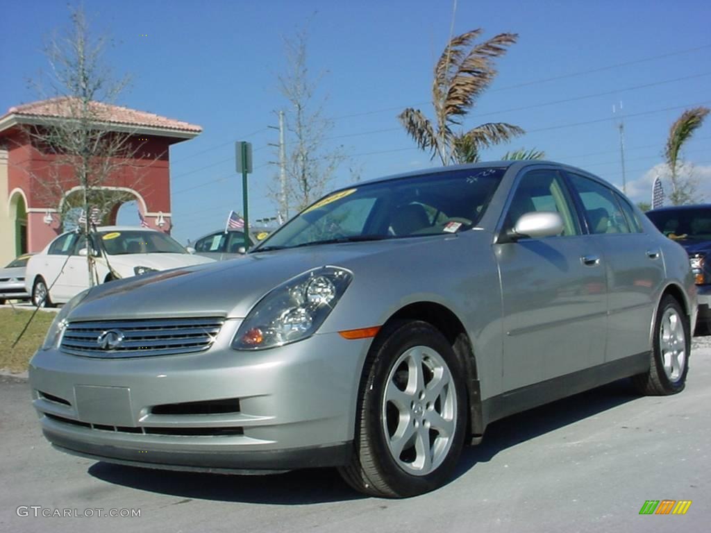 2004 G 35 x Sedan - Brilliant Silver Metallic / Willow photo #1