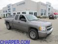 2008 Graystone Metallic Chevrolet Silverado 1500 LS Extended Cab 4x4  photo #1