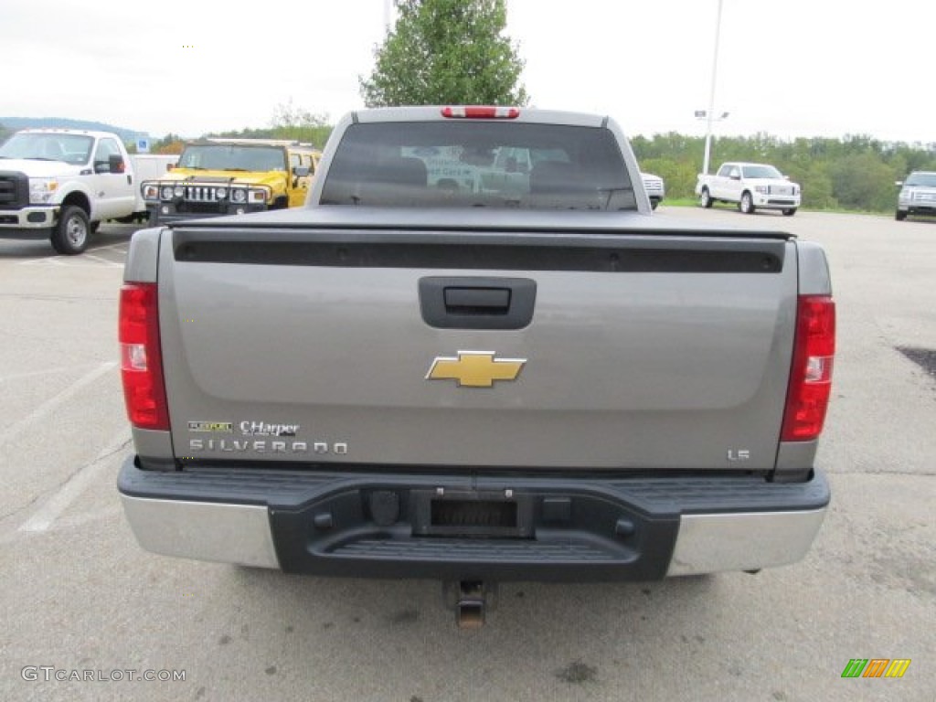 2008 Silverado 1500 LS Extended Cab 4x4 - Graystone Metallic / Dark Titanium photo #9