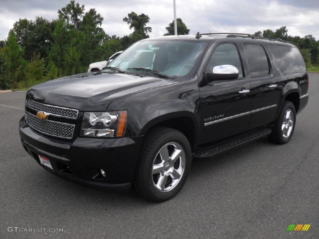 2012 Suburban LTZ 4x4 - Black Granite Metallic / Light Titanium/Dark Titanium photo #1