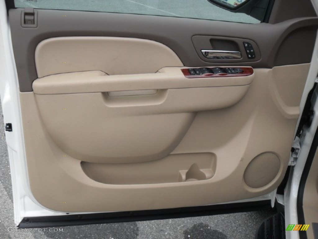 2012 Chevrolet Avalanche LTZ 4x4 Dark Cashmere/Light Cashmere Door Panel Photo #54612834