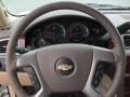 Dark Cashmere/Light Cashmere 2012 Chevrolet Avalanche LTZ 4x4 Steering Wheel