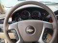 Light Cashmere/Dark Cashmere 2012 Chevrolet Suburban LTZ 4x4 Steering Wheel