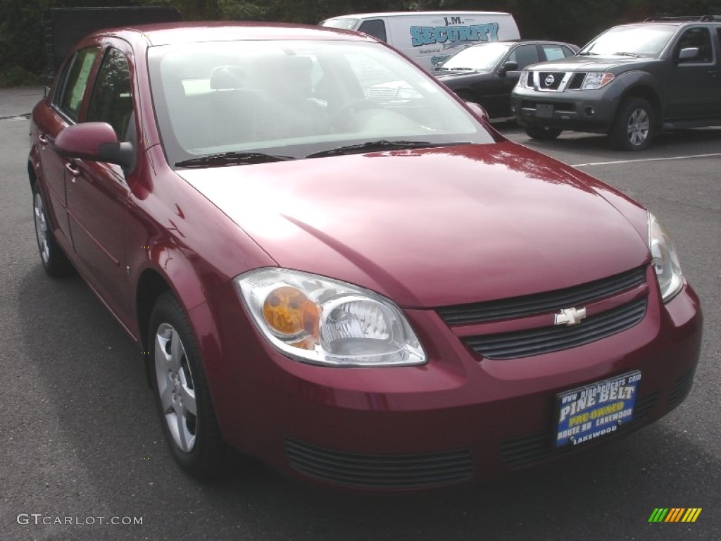 2007 Cobalt LT Sedan - Sport Red Tint Coat / Neutral Beige photo #3