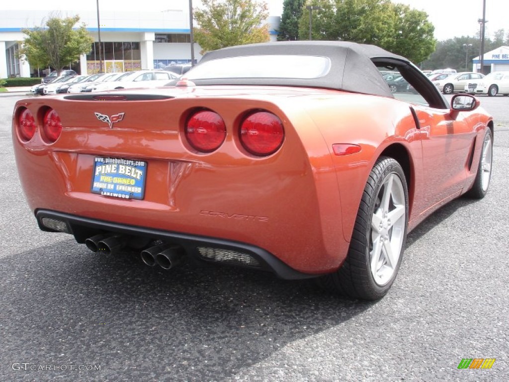 2005 Corvette Convertible - Daytona Sunset Orange Metallic / Cashmere photo #4