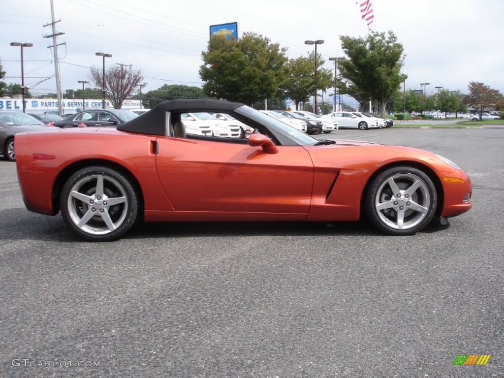 Daytona Sunset Orange Metallic 2005 Chevrolet Corvette Convertible Exterior Photo #54613374