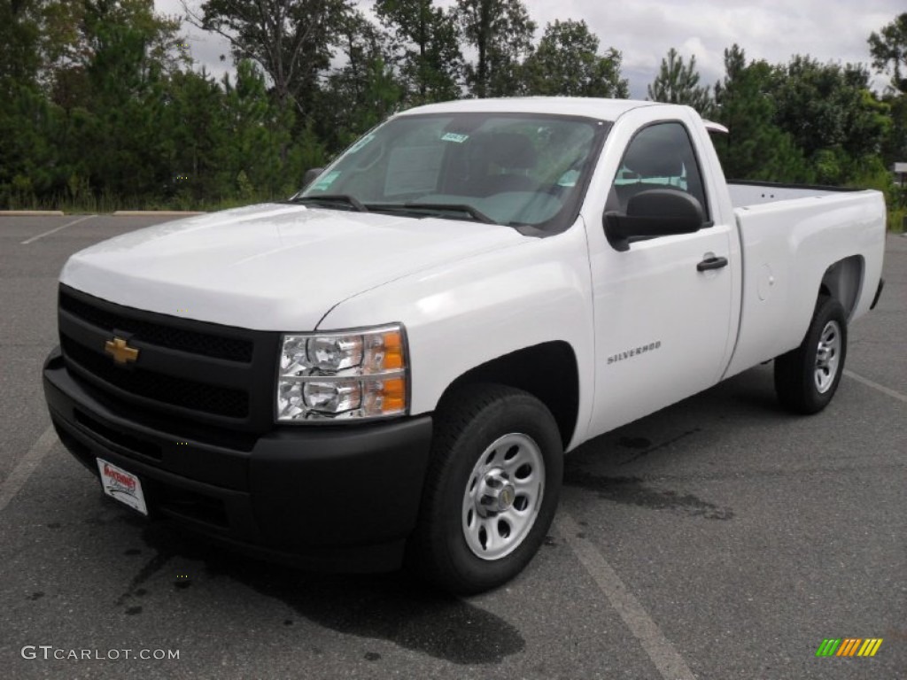 2011 Silverado 1500 Regular Cab - Summit White / Dark Titanium photo #1