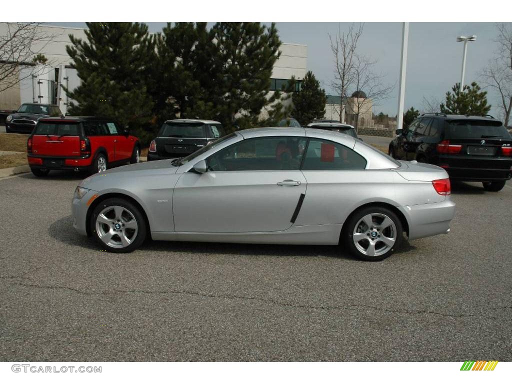 2009 3 Series 328i Convertible - Titanium Silver Metallic / Coral Red/Black Dakota Leather photo #2