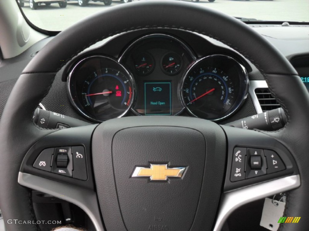 2012 Chevrolet Cruze LT/RS Jet Black Steering Wheel Photo #54614961