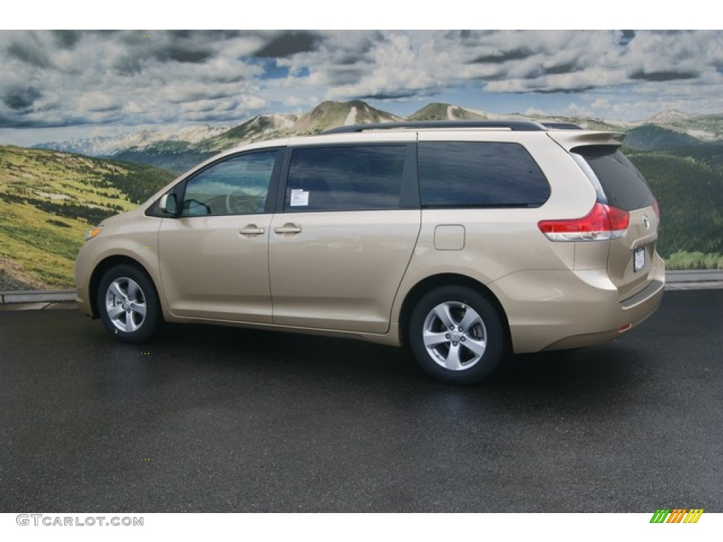 2012 Sienna LE - Sandy Beach Metallic / Bisque photo #3