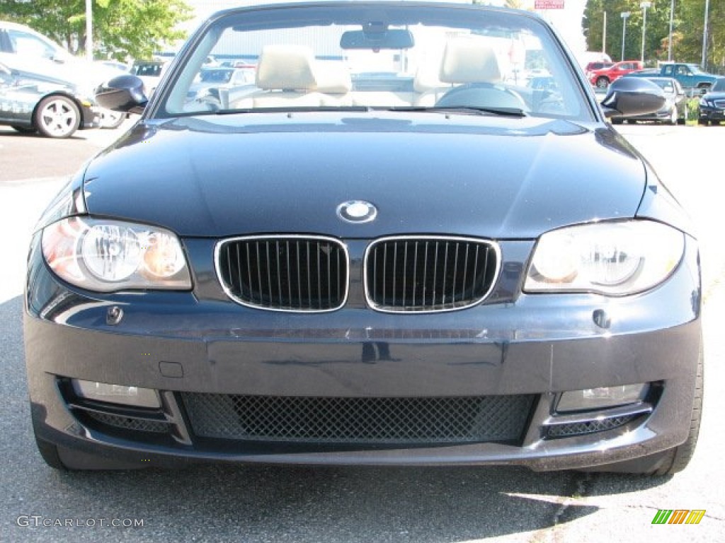 2008 1 Series 128i Convertible - Monaco Blue Metallic / Savanna Beige photo #3