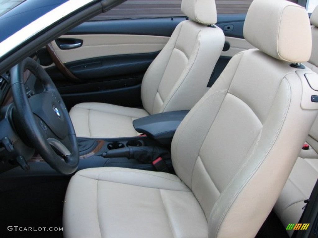 Savanna Beige Interior 2008 BMW 1 Series 128i Convertible Photo #54615990