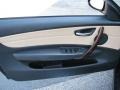 2008 BMW 1 Series Savanna Beige Interior Door Panel Photo