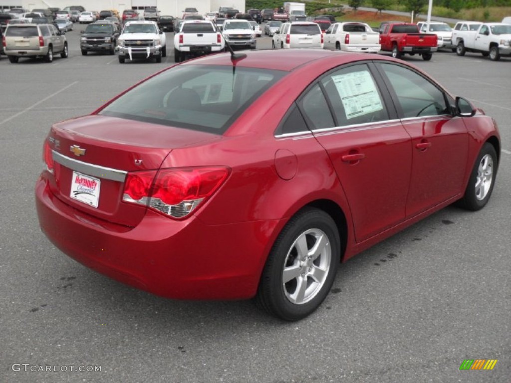 2012 Cruze LT - Crystal Red Metallic / Jet Black photo #4