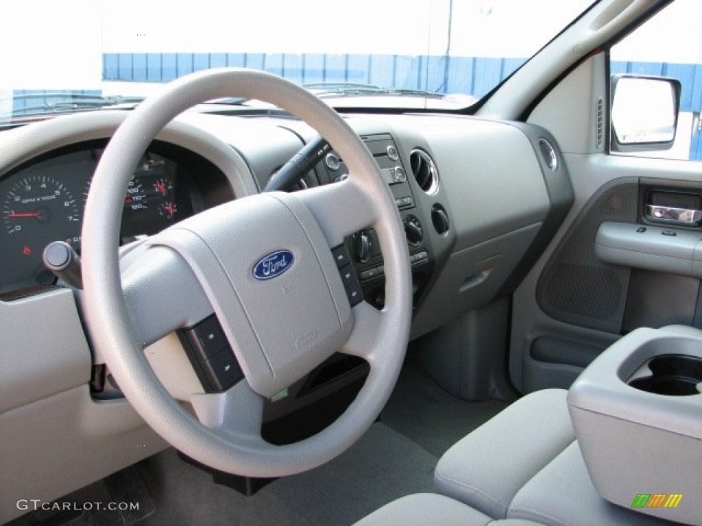 2008 Ford F150 XLT Regular Cab 4x4 Medium/Dark Flint Steering Wheel Photo #54616471