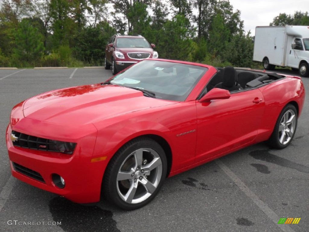 2012 Camaro LT/RS Convertible - Victory Red / Black photo #17