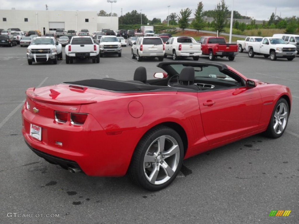 2012 Camaro LT/RS Convertible - Victory Red / Black photo #18