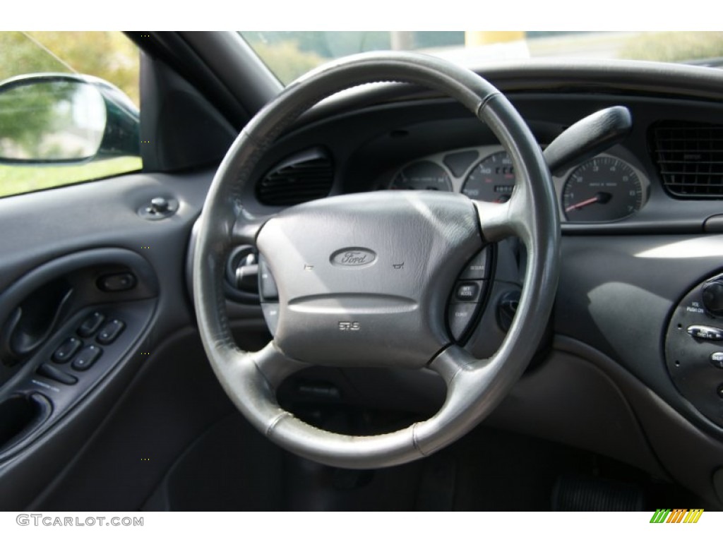 1999 Ford Taurus SE Wagon Medium Graphite Steering Wheel Photo #54617115