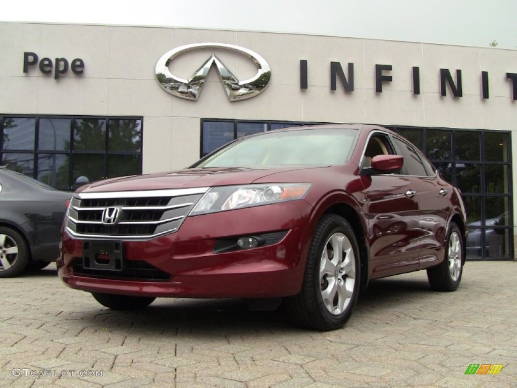 2010 Accord Crosstour EX-L 4WD - Tango Red Pearl / Ivory photo #1