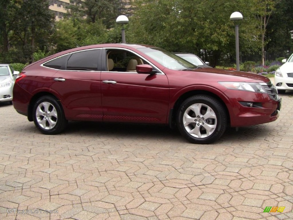 2010 Accord Crosstour EX-L 4WD - Tango Red Pearl / Ivory photo #7