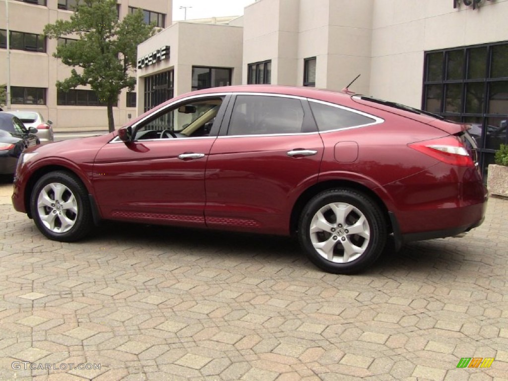 2010 Accord Crosstour EX-L 4WD - Tango Red Pearl / Ivory photo #17