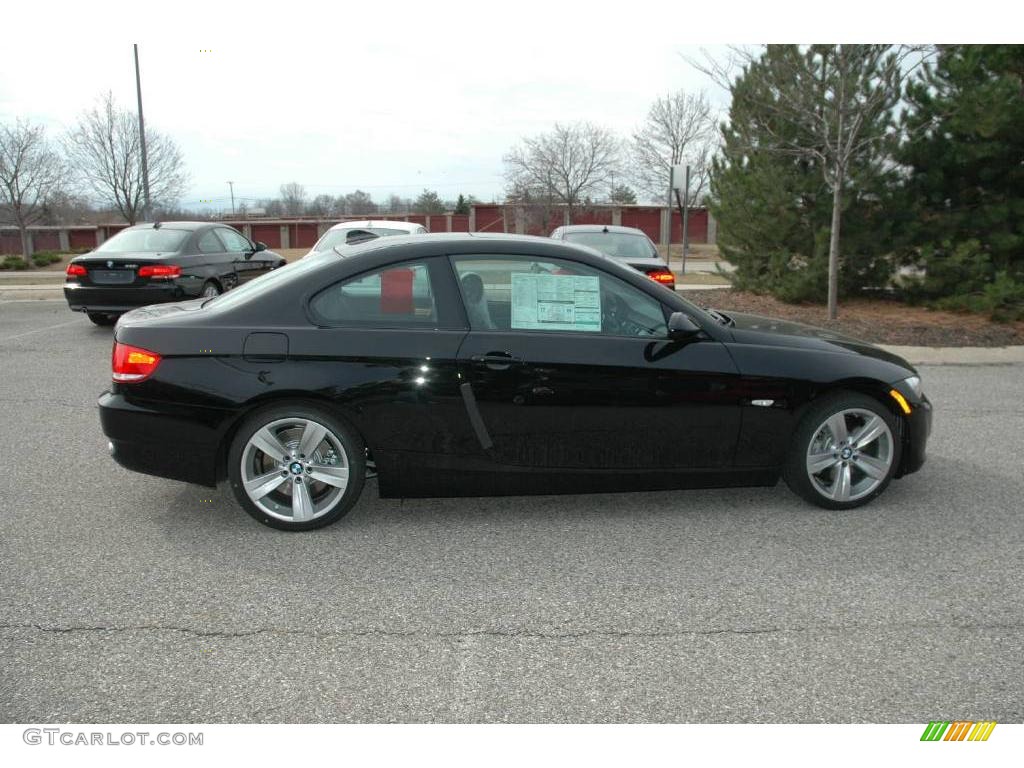 2009 3 Series 335i Coupe - Jet Black / Black Dakota Leather photo #6