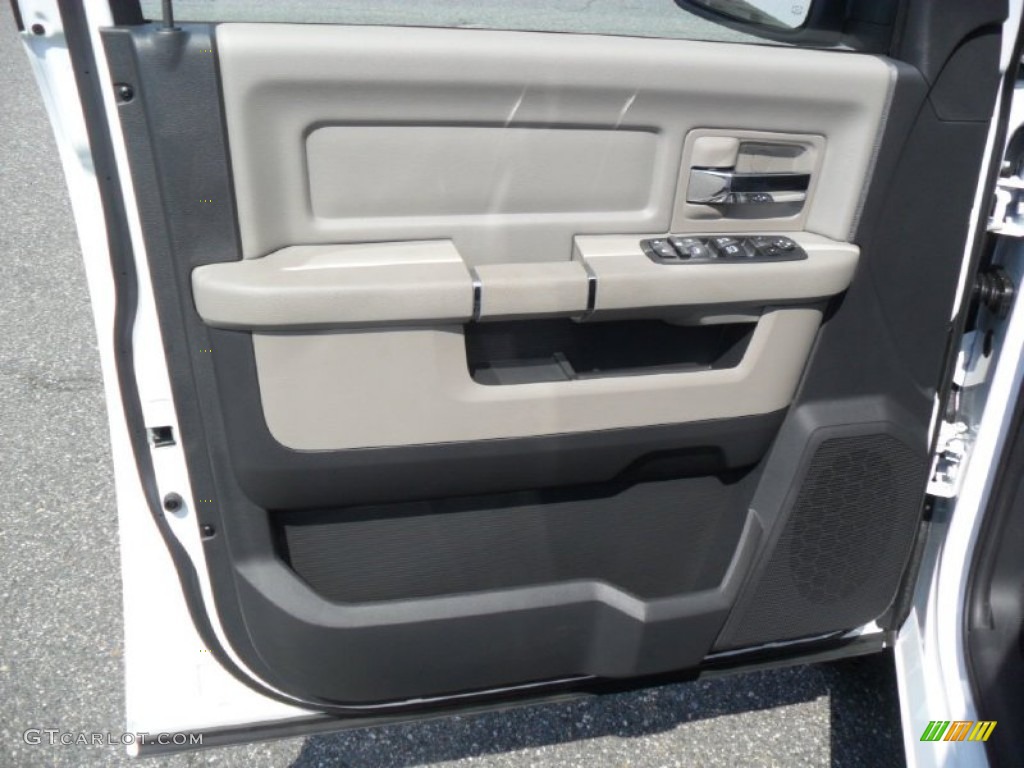2012 Dodge Ram 1500 SLT Quad Cab Dark Slate Gray/Medium Graystone Door Panel Photo #54619728