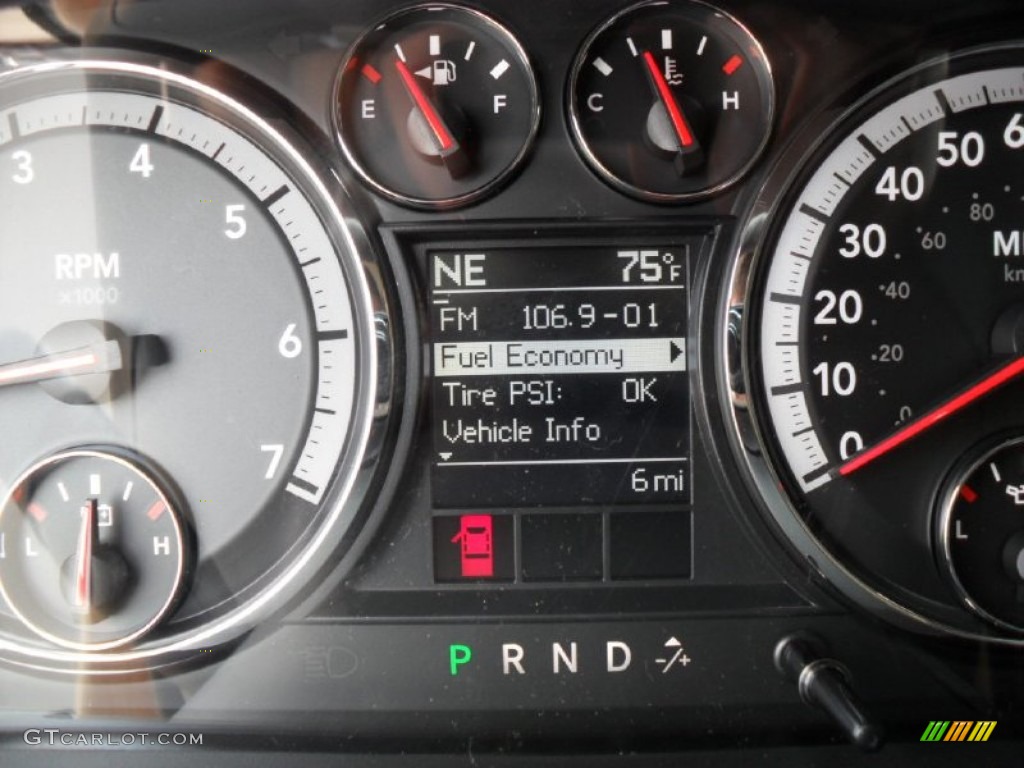 2012 Dodge Ram 1500 SLT Quad Cab Gauges Photo #54619755