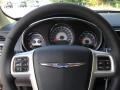 Black/Light Frost 2012 Chrysler 200 Touring Sedan Steering Wheel