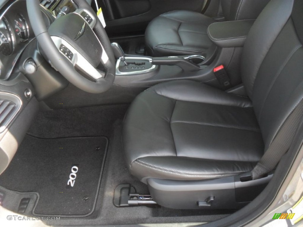 Black Interior 2012 Chrysler 200 Limited Sedan Photo #54620358