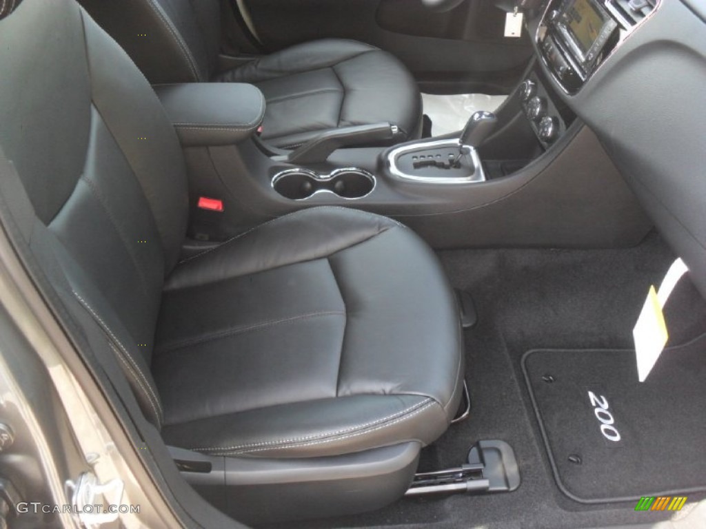 Black Interior 2012 Chrysler 200 Limited Sedan Photo #54620466